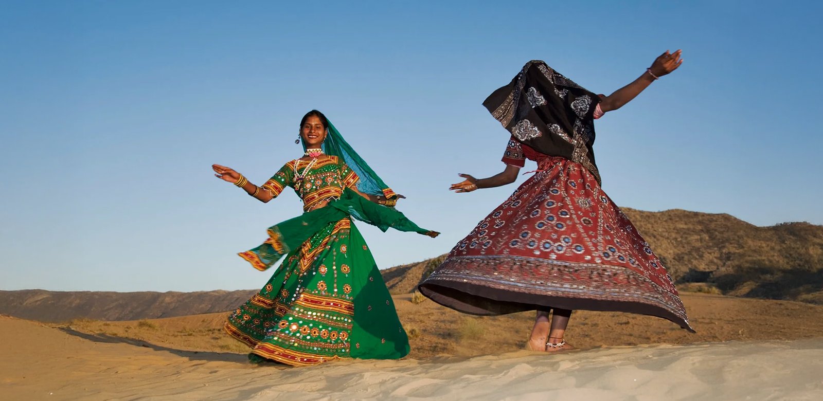 Woman-performing-a-traditional-dance