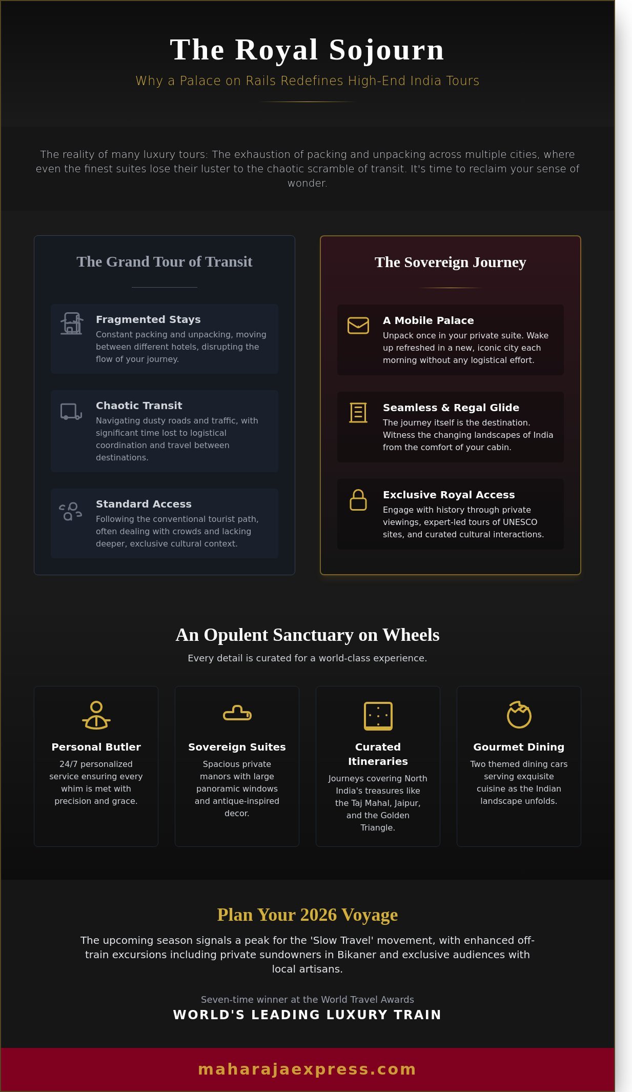 High End Tours of India: Royal Maharajas’ Express Train